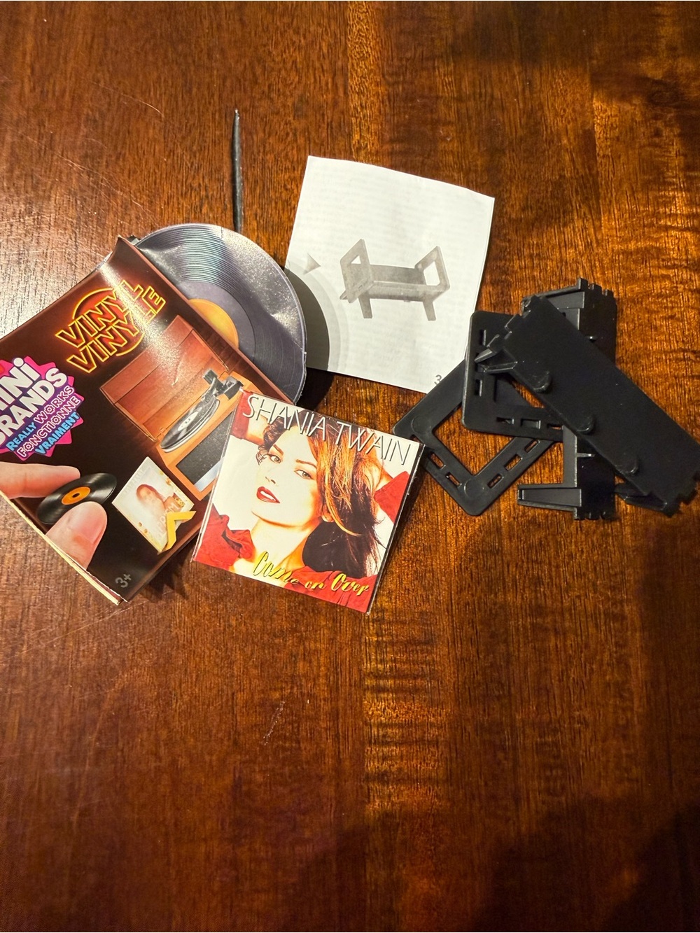 Uncommon Mini Brands Vinyl Shania Twain Record and Shelf NEW